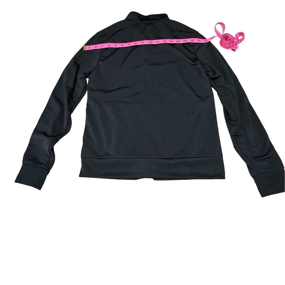 Adidas Women Three Stripe ESSENTIALS TRICOT TRACK JACKET Black White Size S - Picture 3 of 6